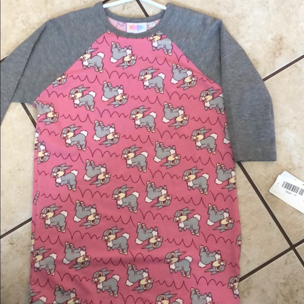 Disney! LuLaRoe Sloan 3/4 sleeve size 10